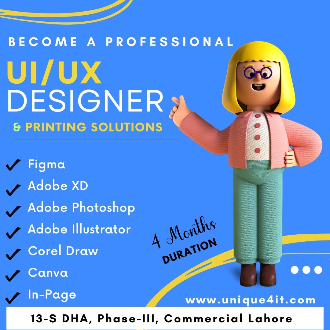 ux ui designing course in dha lahore pakistan